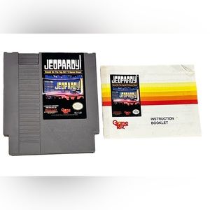 Vintage Nintendo NES Classic Tv Game Show Jeopardy Video Game W/ Instructions